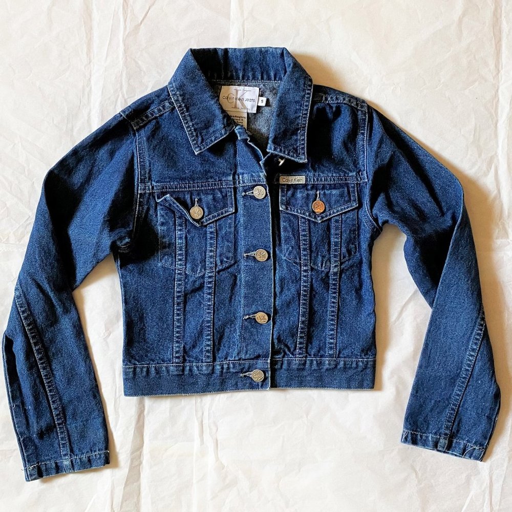 Girl's Sz S Calvin Klein Jeans Glitter Jacket